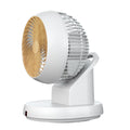 `alt=Ventilador sobremesa Urbel Blanco/Haya 30W de Abrila con mando a distancia, oscilación 3D y temporizador, modelo 237771068`