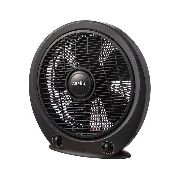 Ventilador sobremesa Puma negro de 45W marca Abrila modelo 238271009, con temporizador, estructura de metal y policarbonato, ideal para uso doméstico e interior AI2