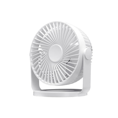 Miniventilador sobremesa Bretaña blanco de 5W Abrila, modelo 239971001, portátil y recargable por USB con aspas AI2 para uso doméstico interior