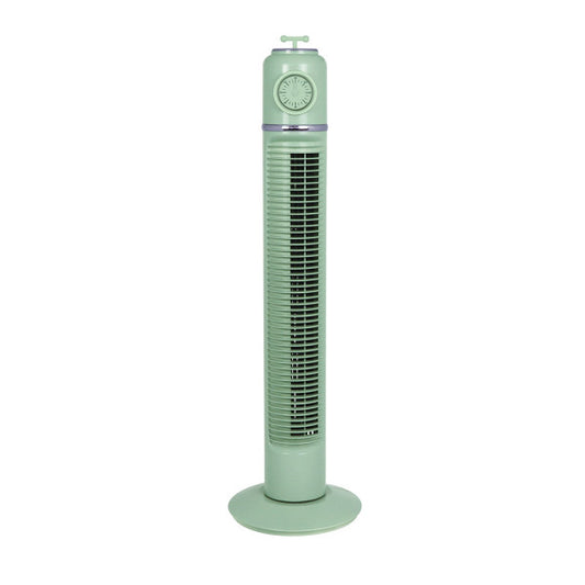 Ventilador torre Huracán verde de 45W modelo Abrila 240771006, diseño rotatorio con temporizador para uso doméstico e interior, ventilación eficiente AI2.