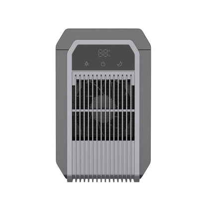 Deshumidificador Azufre Gris 85W de 2L por Abrila, modelo 248041009, dispositivo portátil antihielo para hogar interior con calefacción RGB y funciones deshumidificadoras domésticas.