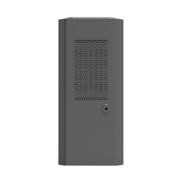 Deshumidificador portátil Azufre Gris de Abrila, modelo 85W con capacidad de 2L, ideal para uso doméstico en el hogar interior, con funciones antihielo y calefacción RGB.