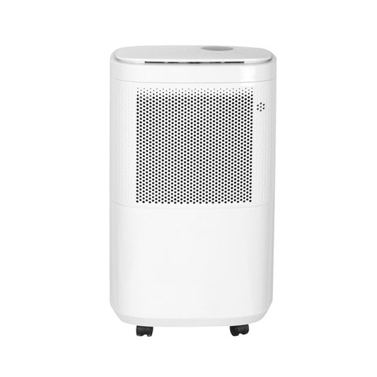 Deshumidificador Halis 200W blanco de Abrila, modelo portátil doméstico con capacidad de 10L/día, filtro antipolvo ecológico y función de calefacción para interiores, referencia 248441001
