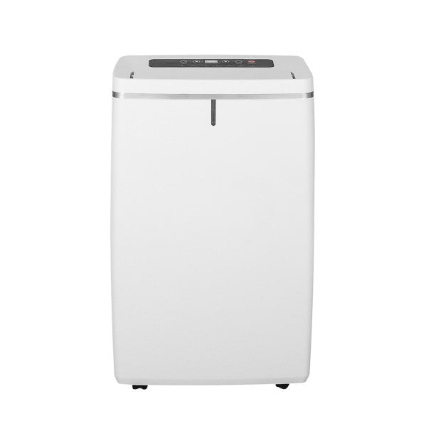 Deshumidificador Mieke 320W blanco portátil de Abrila con filtro antipolvo, ideal para uso doméstico, control de humedad, calefacción y secado de ropa eficiente.