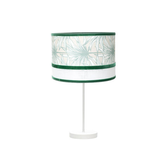 Lámpara de mesa sobremesa CALEDONIA en blanco y verde, 61x30x30cm, de Fabrilamp para iluminación y decoración interior.