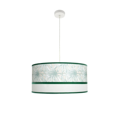 Colgante CALEDONIA 3xE27 Blanco/Verde de Fabrilamp, iluminación moderna para comedor e interior.