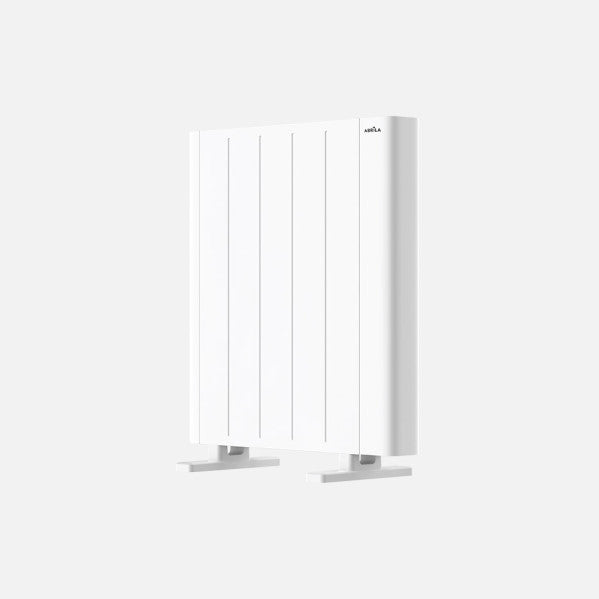Emisor térmico Point Blanco de 900W Abrila, calefactor portátil programable AI2 con diseño en aluminio blanco para calefacción doméstica eficiente y ahorro energético, modelo 250409001.