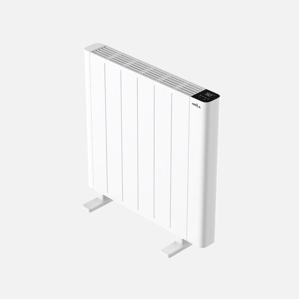 Emisor térmico portátil de aluminio Point blanco 1200W Abrila, calefacción doméstica programable y ahorro energético AI2, modelo 250412001