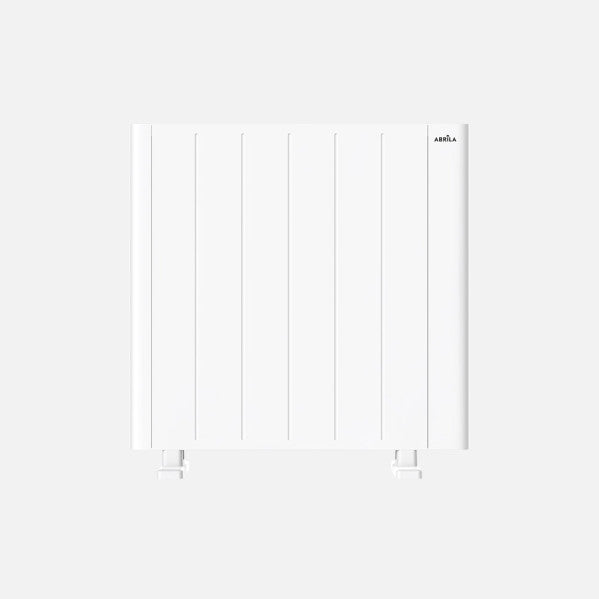 Emisor térmico portátil de aluminio Point Blanco 1200W de Abrila, calefacción doméstica programable y eficiente en ahorro energético, modelo AI2 con diseño compacto.