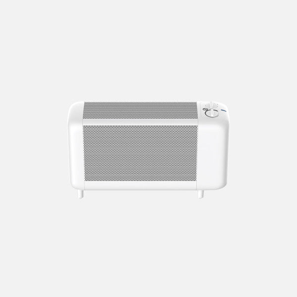 Radiador de mica Pinsapo 1000W blanco de Abrila, modelo 250921001, calefacción eléctrica eficiente para interiores domésticos con ahorro de energía, termostato regulable, seguridad antivuelco y diseño AI2.