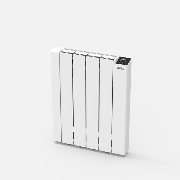 Emisor térmico City Blanco de 600W con WiFi inteligente Abrila 251010601, calefacción mural portátil para hogar doméstico con fluido térmico, diseño AI2 para ahorro de energía eficiente.