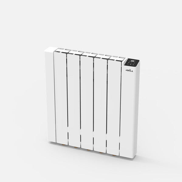 Emisor térmico City blanco de 1000W con WiFi de Abrila, modelo 251011001, radiador eléctrico doméstico eficiente para calefacción con fluido caloporter y control vía app Tuya Smart.