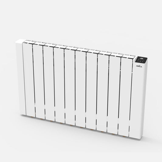 Emisor térmico fluido City Blanco de 2000W por Abrila (modelo 251012001), calefacción doméstica eficiente con ahorro de energía, control WiFi AI2 para interiores, diseño blanco moderno.