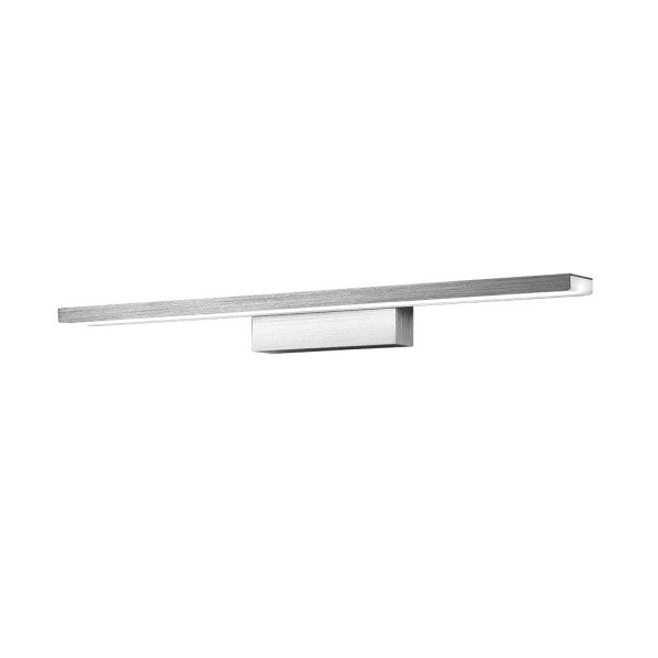Aplique de pared Alumbracuadros 22W Acebo en plata de Fabrilamp, iluminación LED moderna para interiores en aluminio.