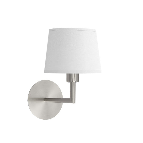 Aplique Paraiso en Níquel y Blanco de Fabrilamp – Lámpara de pared para iluminación interior y decoración doméstica. Modelo 252661003.