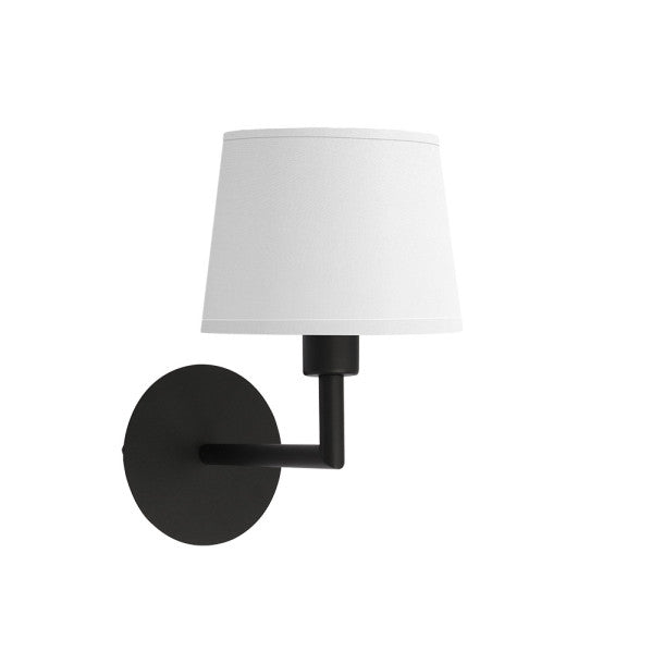 Aplique de pared PARAISO en negro y blanco de Fabrilamp, 27x15x25cm para iluminación interior.