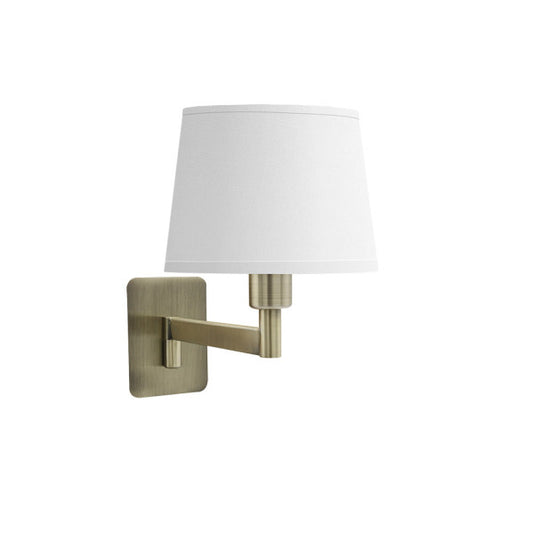 Aplique Cueza en cuero y blanco, 24x15x28cm, de Fabrilamp para iluminación interior y decoración doméstica.