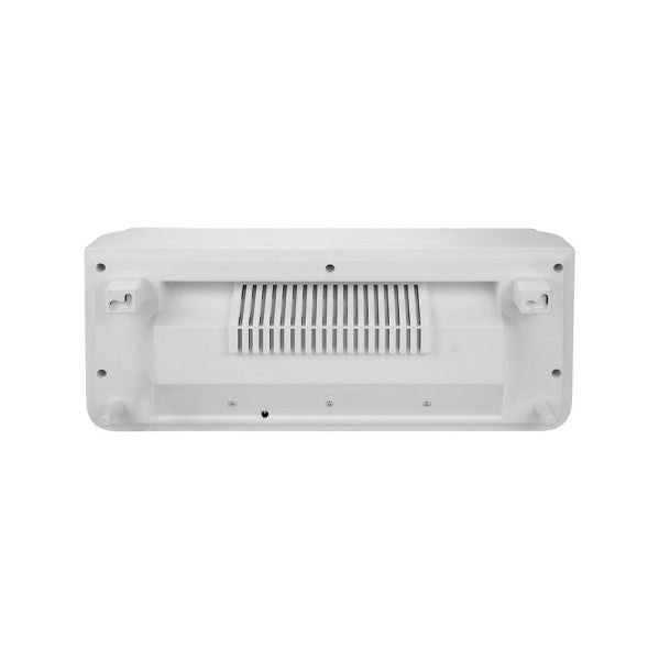 Split cerámico PTC Zarate 2000W negro y blanco de Abrila, calefactor mural eficiente para baños, garajes y uso doméstico con ahorro de energía, temporizador y tecnología PTC, modelo 252922009