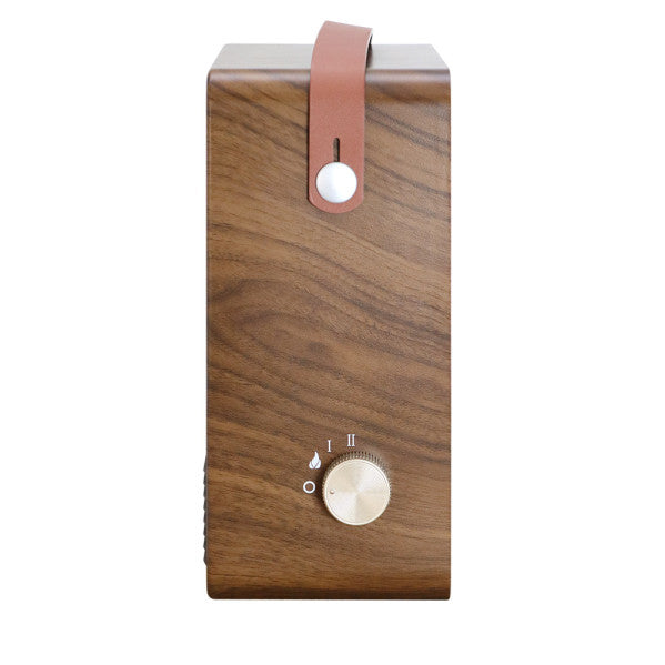 Termoventilador cerámico Caleta 1500W marrón de Abrila, calefacción eficiente PTC con efecto llama vintage para interiores domésticos, ahorro de energía AI2, modelo 253121502