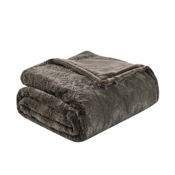 Manta eléctrica Hervas de Abrila en color marrón, modelo 160W 180x130 cm con calefacción textil AI2 para uso doméstico interior, ideal para ahorro de energía en poliéster.