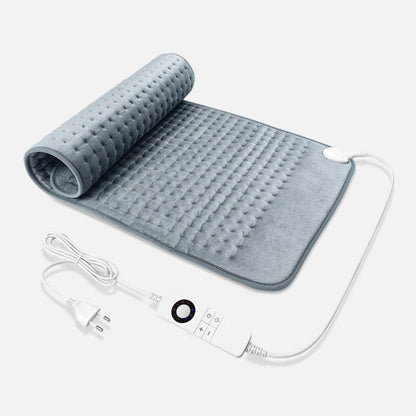 Almohadilla eléctrica Bustillo Gris 100W XXL con autoapagado, calefacción textil lavable para cama y hogar, modelo Abrila 254361028