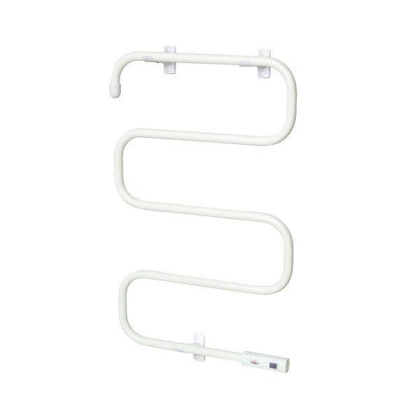 Toallero eléctrico Cornejo blanco de Abrila, modelo 255605101 con 100W y 5 barras, ideal para calefacción en baño, secado de toallas y calefactor portátil de metal para interior doméstico.