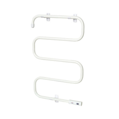 Toallero eléctrico Cornejo blanco de Abrila, modelo 255605101 con 100W y 5 barras, ideal para calefacción en baño, secado de toallas y calefactor portátil de metal para interior doméstico.