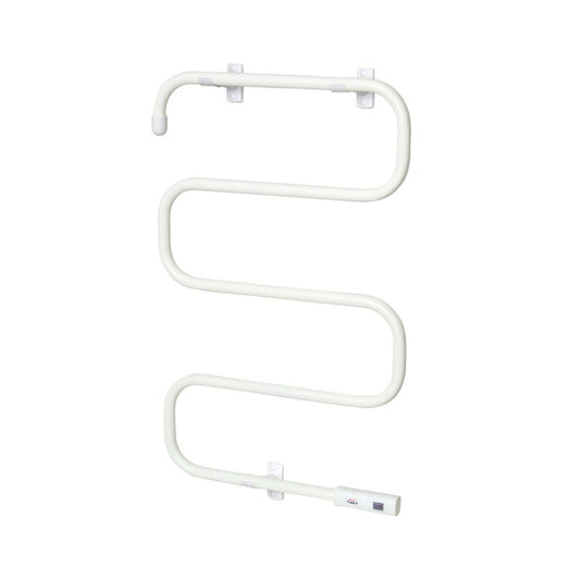 Toallero eléctrico Cornejo blanco de Abrila, modelo 255605101 con 100W y 5 barras, ideal para calefacción en baño, secado de toallas y calefactor portátil de metal para interior doméstico.