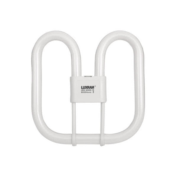 Bombilla fluorescente 2D 16W blanca de Fabrilamp, modelo 3.327/16-B, tubo circular, 4000K, iluminación de oficina, alta eficiencia energética.