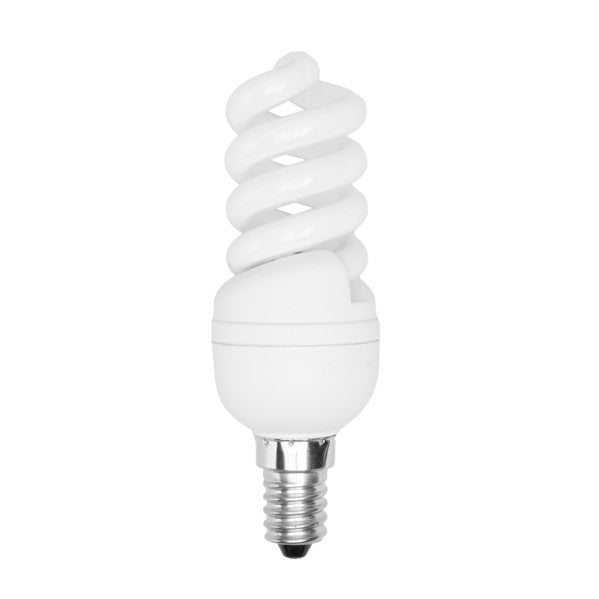 Bombilla bajo consumo E14 11W blanca Fabrilamp | Iluminación eficiente para el hogar