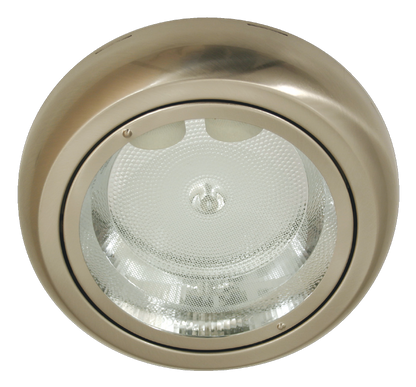 Downlight redondo Níquel SAMARA 2xE27 de metal para iluminación interior | Fabrilamp 91.867-NIQUEL