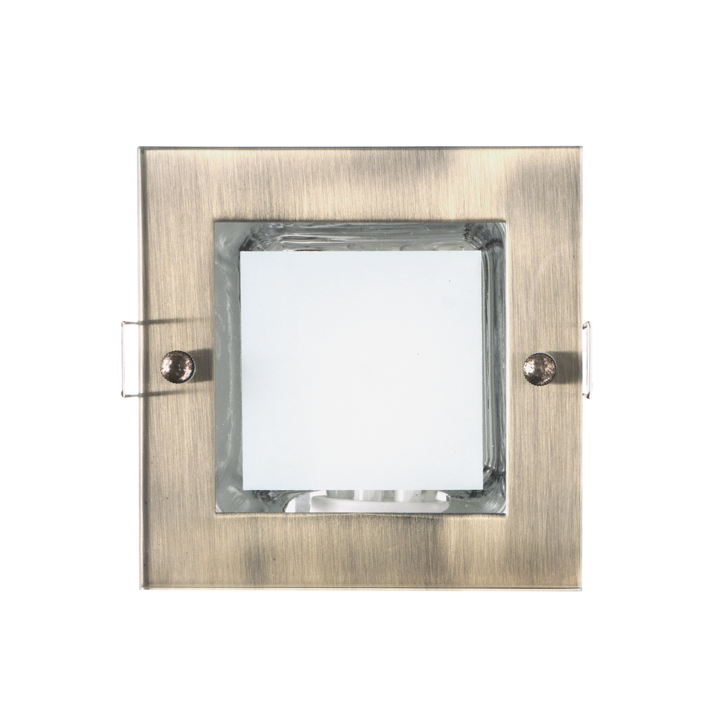 Downlight empotrado mini de cuero, 1xE27, 11W, Fabrilamp, modelo 93.827-CUERO, iluminación de interior, plafón.