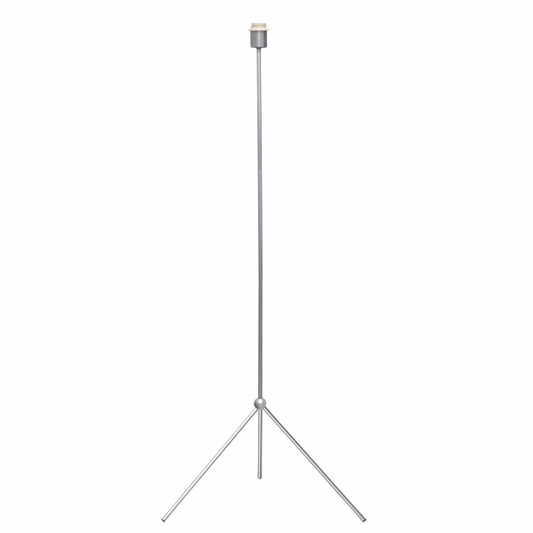 Armazón de pie salón Imola en plata de Abrila, accesorio de iluminación moderna con base metálica y casquillo E27, ideal para decoración interior AI2, modelo 99.ARM-057441010.