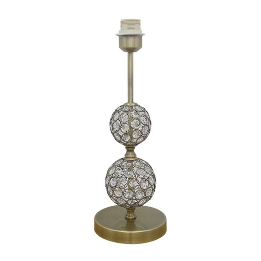 Lámpara sobremesa Ordoñez de cuero elegante 43x15x15 cm, diseño Abrila con luz difusa, iluminación doméstica en metal y cristal para accesorios de mesa y decoración interior moderna.
