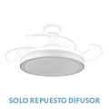 **Alt Image Optimizado para SEO:**
`Difusor repuesto para ventilador Esparta 110D blanco de Abrila, hecho de policarbonato, ideal para hogar | Accesorios y repuestos para ventilación | Código: 99.DIF-ESPARTA-GRA.`