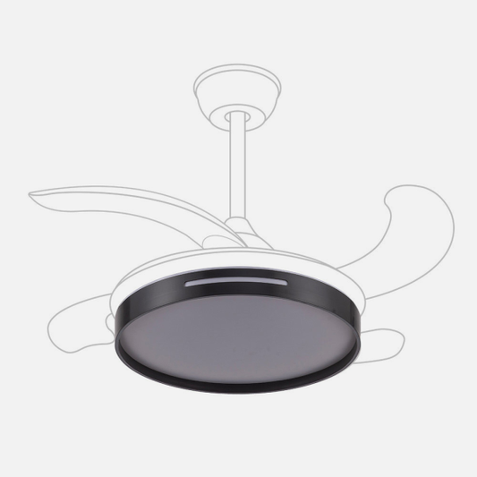 `alt=Difusor Repuesto Ventilador MBATIS Negro - Abrila 99.DIF-MBATIS-NEGR - Accesorios para Ventiladores de Hogar - Policarbonato`