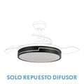 Alt Image:
Alt View: Difusor repuesto para ventilador Olimpia Grande Negro, modelo 99.DIF-OLIMPIA-NEGRO. Pieza original de calidad para mantenimiento de ventiladores. Fabricado en policarbonato y color negro, compatible con accesorios Abila.