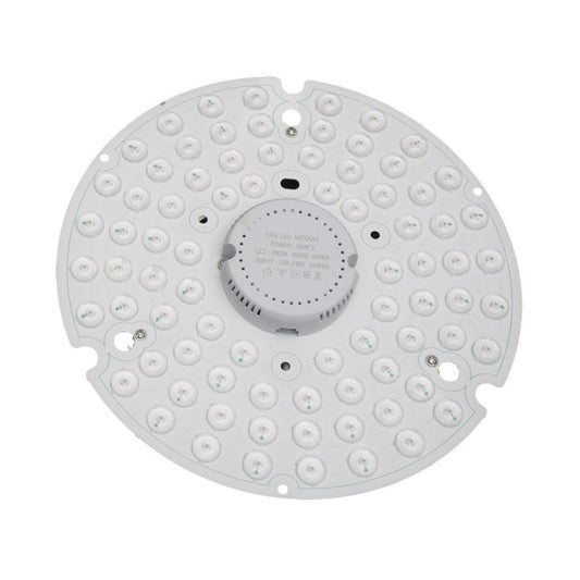Aquí tienes un `alt text` optimizado para SEO:

1. Alt text básico: Ventilador decorativo Hayate con LED integrado, color blanco, kit de 48W.
2. Alt text detallado: Kit LED Ventilador Hayate 48W en color blanco, proporcionando iluminación interior para entornos domésticos. Fabricado con exterior de metal y policarbonato por Abrila.
3. Alt texto centrado en los beneficios: Eficiencia energética con LED integrado, ideal para decoración e iluminación de interiores. Kit completo para montaje fácil de Abrila.

 