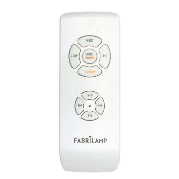 Mando a distancia blanco para ventilador AC – control remoto con temporizador, accesorio Fabrilamp para confort en el hogar