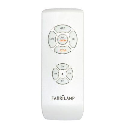 Mando a distancia blanco para ventilador AC – control remoto con temporizador, accesorio Fabrilamp para confort en el hogar
