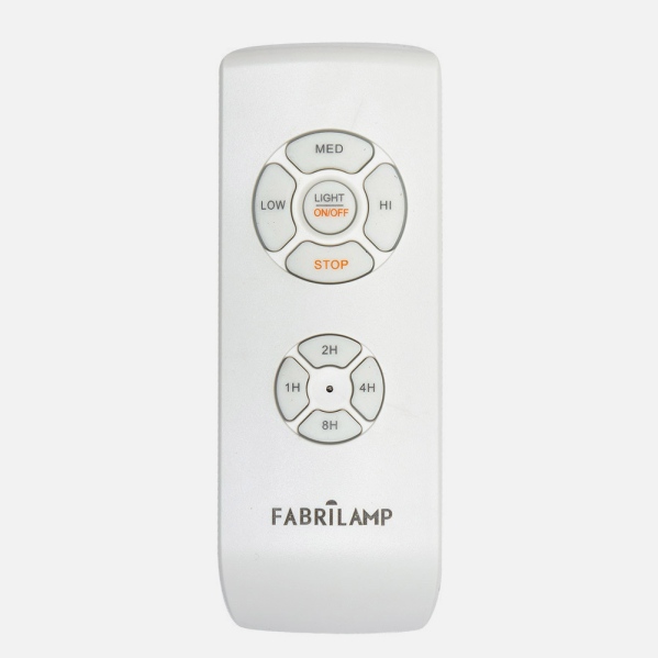 Mando a distancia blanco para ventilador Fabrilamp, modelo 99.MANDO-DISTANCIA, control remoto con temporizador para el hogar, accesorios de ventilación y confort.