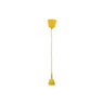 Montura colgante E27 de Abrila en policarbonato amarillo, accesorio de iluminación AI2 para hogar moderno y decoración interior con monturas de colores vibrantes