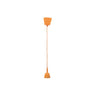 Montura colgante para lámpara E27 en color naranja de Abrila, fabricada en policarbonato resistente, ideal para accesorios de iluminación interior y decoración moderna. Código: 99.MONT-NARANJA.