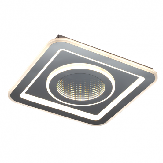 Plafón bóveda cuadrado blanco 2x80W LED – Fabrilamp 99.SQ1, iluminación interior moderna