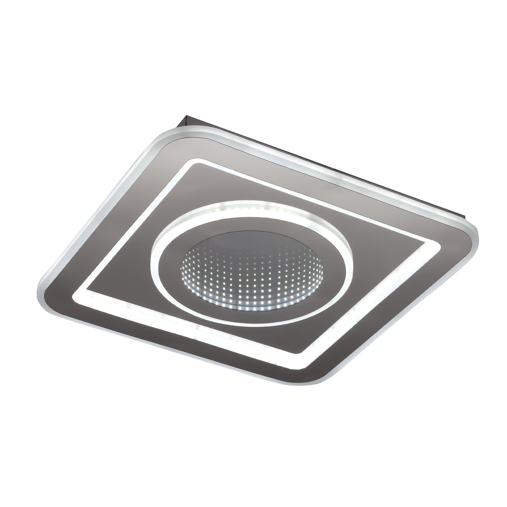 Plafón Bóveda Cuadrado 80W x 2 en Blanco – Fabrilamp, modelo 99.SQ1, iluminación LED de interior, decoración moderna