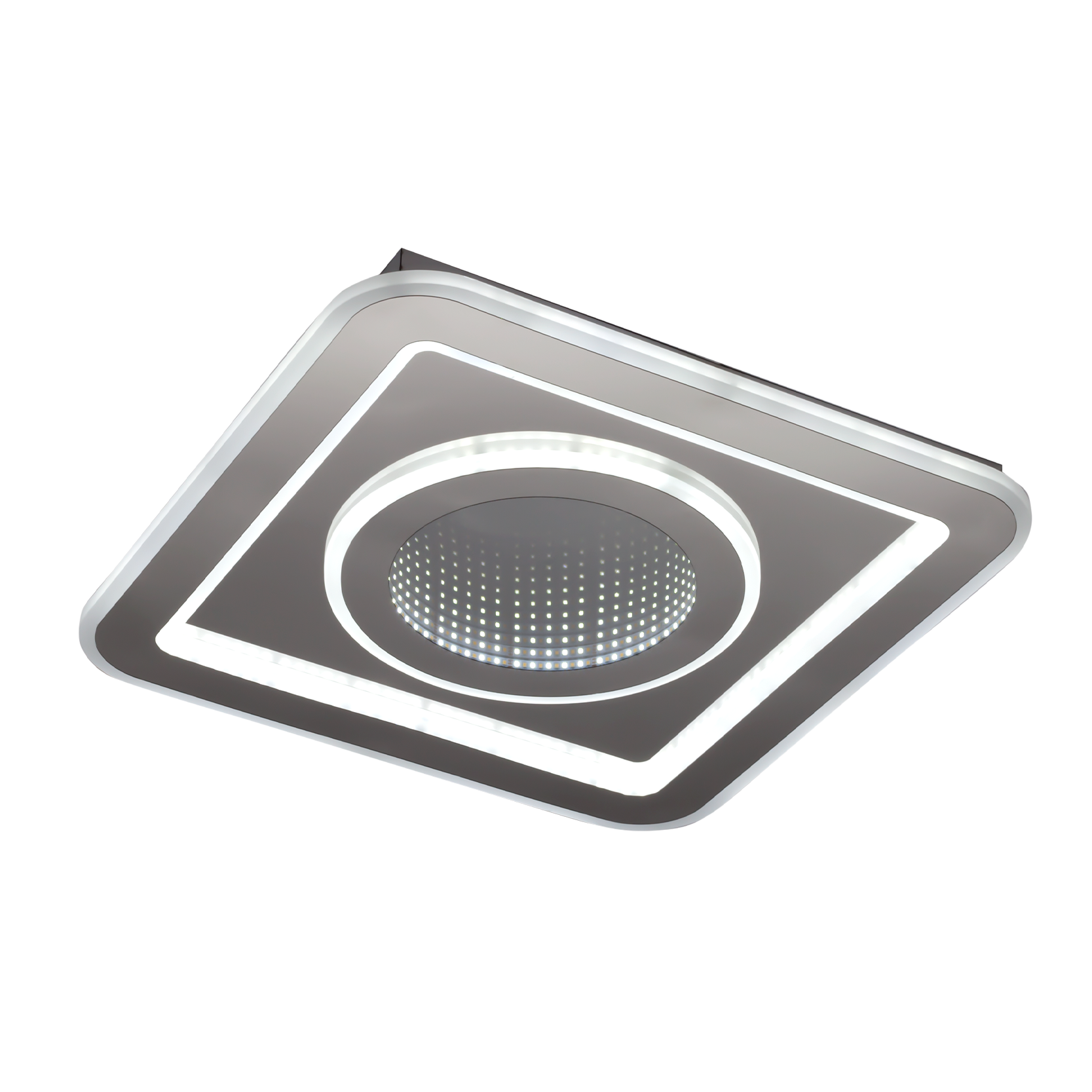 Plafón Bóveda Cuadrado 80W x 2 en Blanco – Fabrilamp, modelo 99.SQ1, iluminación LED de interior, decoración moderna