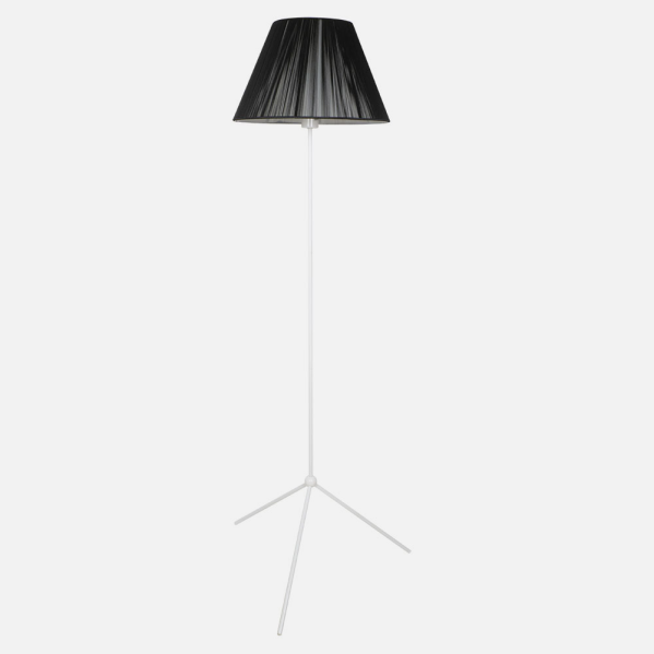 Lámpara de pie para salón moderno Abrila Trip4 en blanco y negro, diseño minimalista con casquillo E27 para iluminación interior del hogar, modelo 99.TRIP41001 de Ai2, ideal para decoración contemporánea