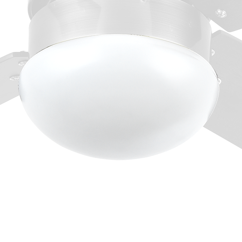 Tulipa para ventilador Alves y Sofia en color blanco de Abrila, repuesto de policarbonato certificado CE para ventilación doméstica en el hogar, accesorio AI2 modelo 99.TUL-ALVES-SOFIA