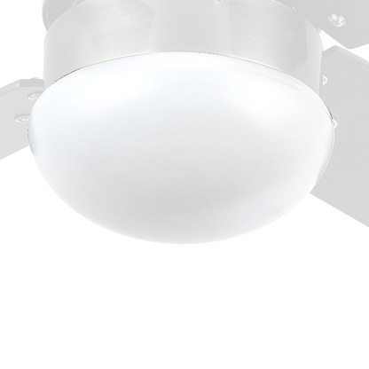 Tulipa para ventilador Alves y Sofia en color blanco de Abrila, repuesto de policarbonato certificado CE para ventilación doméstica en el hogar, accesorio AI2 modelo 99.TUL-ALVES-SOFIA