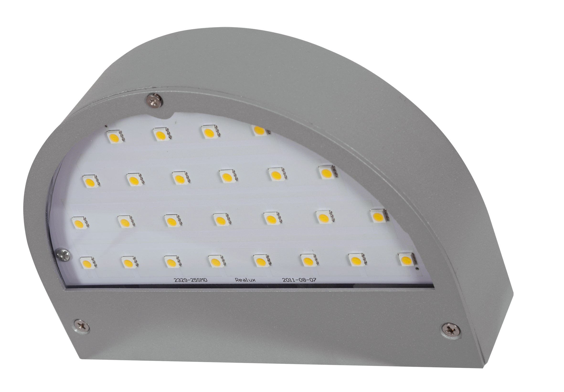 Aplique Exterior Juba Gris LED 5W 450lm – Fabrilamp/Abrila A01562528, iluminación exterior para jardín, 4000K, LED, gris, moderno, JUBA